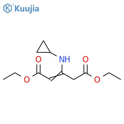 2-Pentenedioic acid, 3-(cyclopropylamino)-, diethyl ester structure