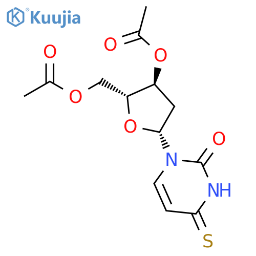 Uridine, 2'-deoxy-4-thio-, 3',5'-diacetate structure