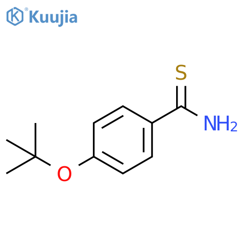 4-(tert-butoxy)benzene-1-carbothioamide structure