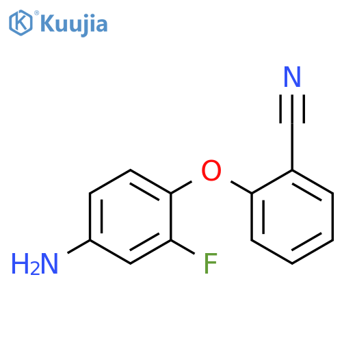 2-(4-amino-2-fluorophenoxy)benzonitrile structure