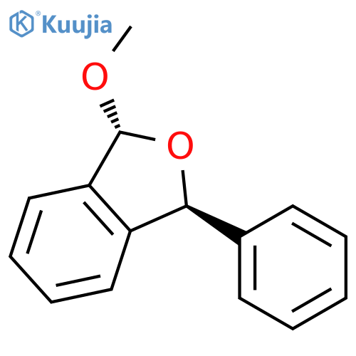 Isobenzofuran, 1,3-dihydro-1-methoxy-3-phenyl-, trans- structure