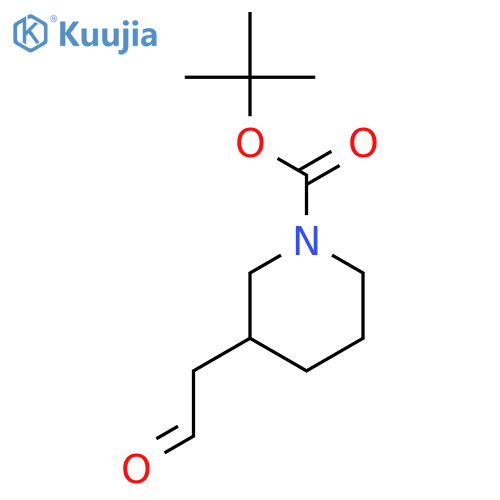 (R)-tert-Butyl 3-(2-oxoethyl)piperidine-1-carboxylate structure