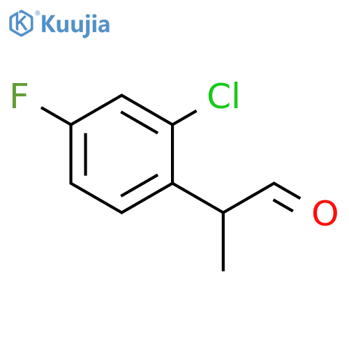2-(2-chloro-4-fluorophenyl)propanal structure