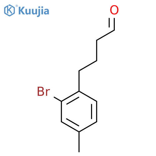 4-(2-bromo-4-methylphenyl)butanal structure