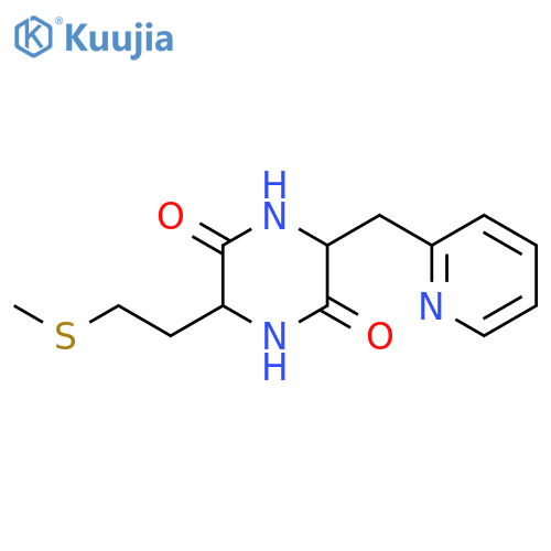 2,5-Piperazinedione, 3-[2-(methylthio)ethyl]-6-(2-pyridinylmethyl)- structure