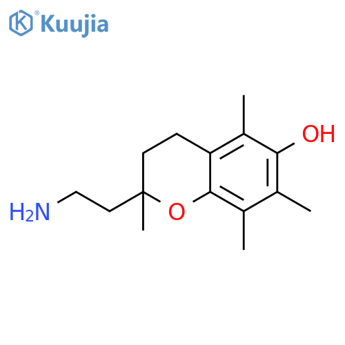 2H-1-Benzopyran-6-ol,2-(2-aminoethyl)-3,4-dihydro-2,5,7,8-tetramethyl- structure