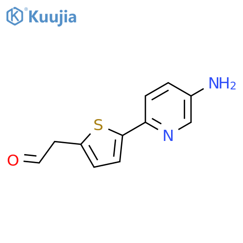 Ethanone, 1-[5-(5-amino-2-pyridinyl)-2-thienyl]- structure