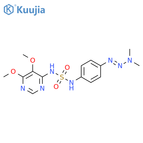 Sulfamide,N-(5,6-dimethoxy-4-pyrimidinyl)-N'-[4-(3,3-dimethyl-1-triazen-1-yl)phenyl]- structure