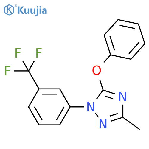 1H-1,2,4-Triazole, 3-methyl-5-phenoxy-1-[3-(trifluoromethyl)phenyl]- structure