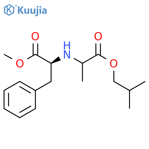 L-Phenylalanine, N-[1-methyl-2-(2-methylpropoxy)-2-oxoethyl]-, methyl ester, (S)- structure