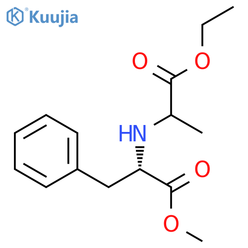 L-Phenylalanine, N-(2-ethoxy-1-methyl-2-oxoethyl)-, methyl ester, (S)- structure