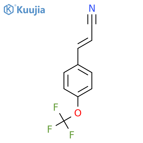 3-[4-(Trifluoromethoxy)phenyl]prop-2-enenitrile structure