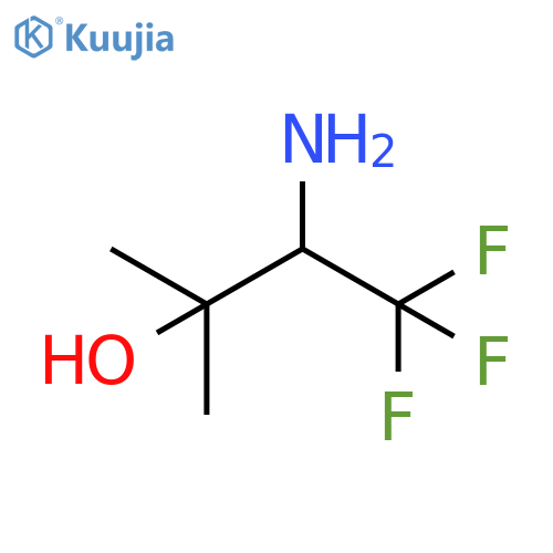3-amino-4,4,4-trifluoro-2-methylbutan-2-ol structure