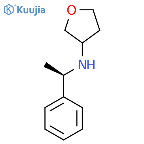 N-[(1R)-1-Phenylethyl]oxolan-3-amine structure