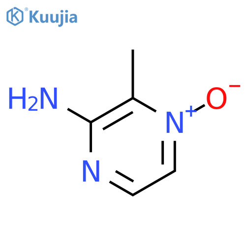 2-Pyrazinamine,3-methyl-, 4-oxide structure