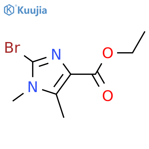 ethyl 2-bromo-1,5-dimethyl-1H-imidazole-4-carboxylate structure