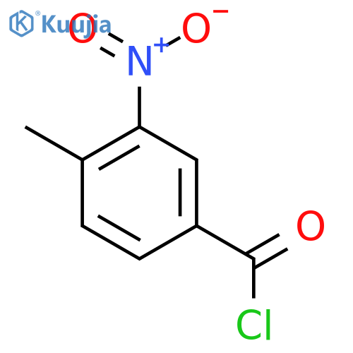 4-methyl-3-nitrobenzoyl chloride structure