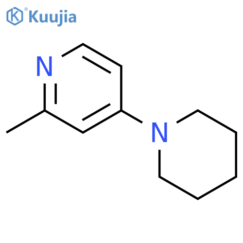 Pyridine,2-methyl-4-(1-piperidinyl)- structure