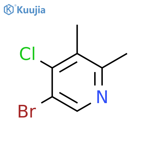 Pyridine, 5-bromo-4-chloro-2,3-dimethyl- structure