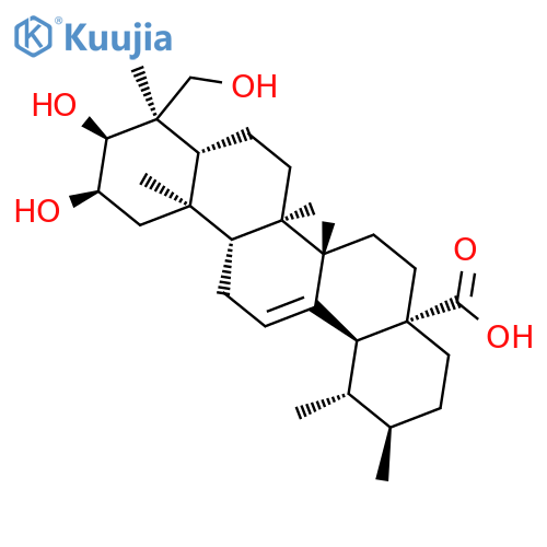 Urs-12-en-28-oic acid,2,3,23-trihydroxy-, (2a,3a,4a)- structure