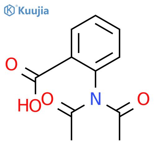 Benzoic acid, 2-(diacetylamino)- structure