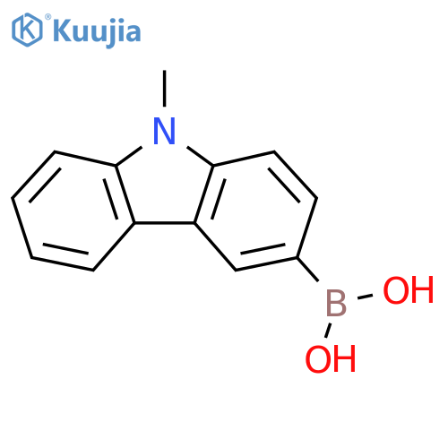 (9-Methyl-9H-carbazol-3-yl)boronic acid structure