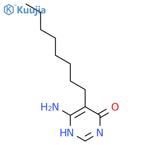 4(3H)-Pyrimidinone,6-amino-5-octyl- structure