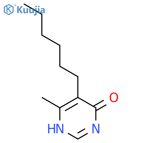 4(3H)-Pyrimidinone,5-hexyl-6-methyl- structure