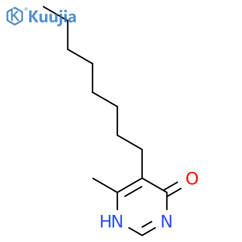 4(3H)-Pyrimidinone,6-methyl-5-octyl- structure