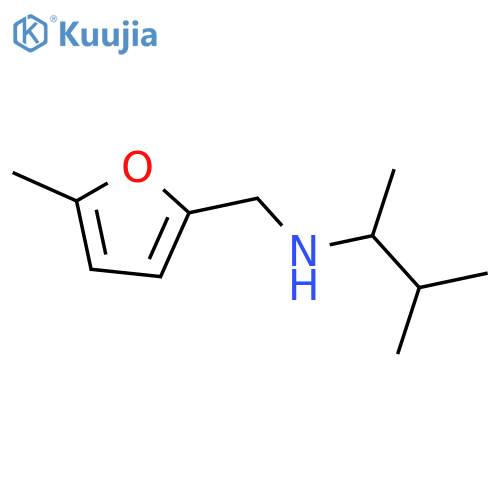 (3-methylbutan-2-yl)(5-methylfuran-2-yl)methylamine structure