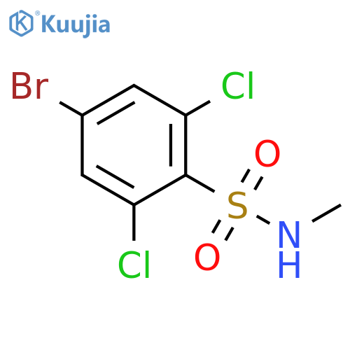 4-bromo-2,6-dichloro-N-methylbenzene-1-sulfonamide structure