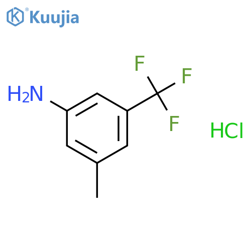3-methyl-5-(trifluoromethyl)aniline hydrochloride structure
