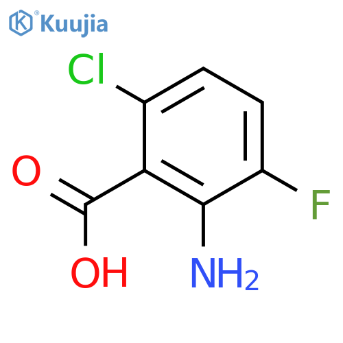 2-Amino-6-chloro-3-fluorobenzoic acid structure