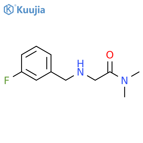 2-{(3-fluorophenyl)methylamino}-N,N-dimethylacetamide structure