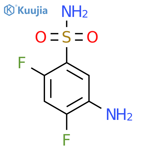 5-Amino-2,4-difluorobenzene-1-sulfonamide structure