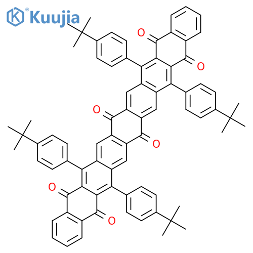 5,8,11,16,19,22-Nonacenehexone, 6,10,17,21-tetrakis[4-(1,1-dimethylethyl)phenyl]- structure