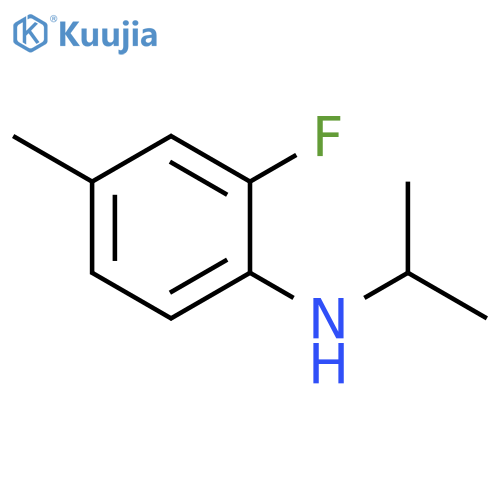 2-fluoro-4-methyl-N-(propan-2-yl)aniline structure