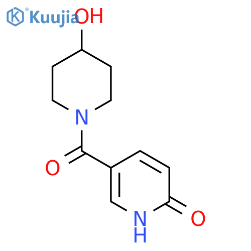 (4-Hydroxypiperidin-1-yl)(6-hydroxypyridin-3-yl)methanone structure