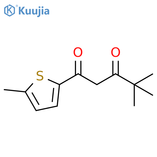 4,4-dimethyl-1-(5-methylthiophen-2-yl)pentane-1,3-dione structure