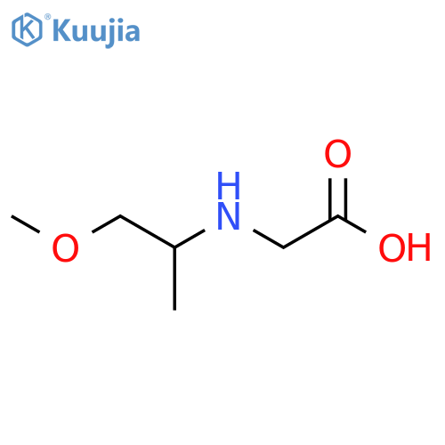 2-(1-methoxypropan-2-yl)aminoacetic acid structure