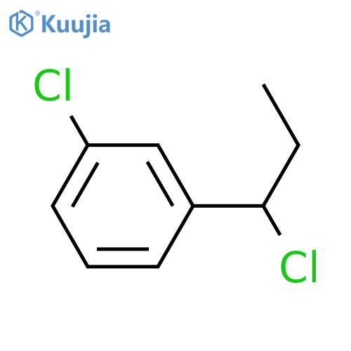 1-chloro-3-(1-chloropropyl)benzene structure