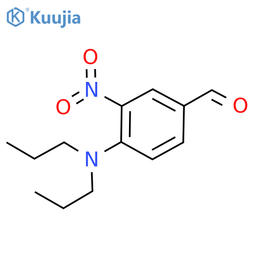 Benzaldehyde, 4-(dipropylamino)-3-nitro- structure