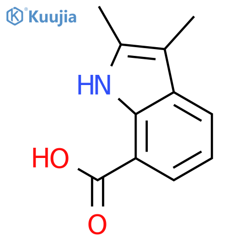 2,3-Dimethyl-1H-indole-7-carboxylic acid structure