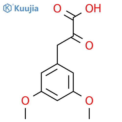 3-(3,5-dimethoxyphenyl)-2-oxopropanoic acid structure