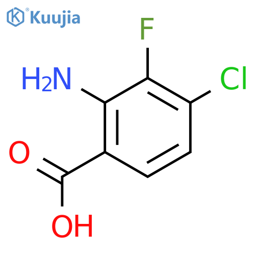 2-amino-4-chloro-3-fluoroBenzoic acid structure