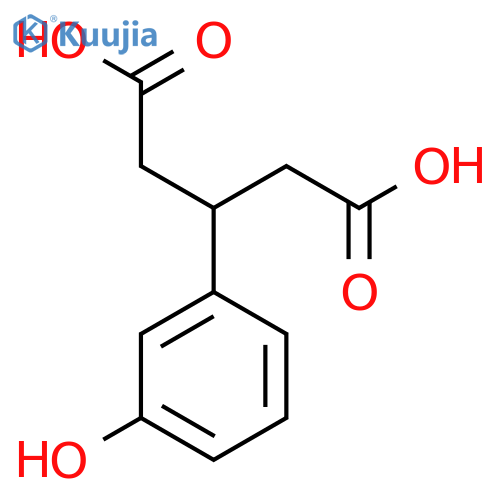3-(3-hydroxyphenyl)pentanedioic acid structure