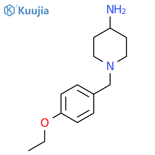 1-[(4-Ethoxyphenyl)methyl]piperidin-4-amine structure