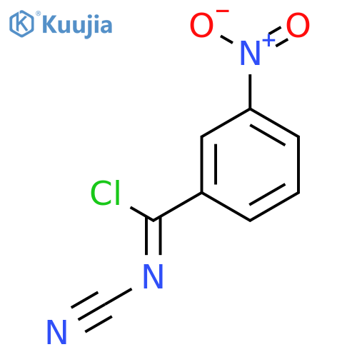 N-cyano-3-nitrobenzenecarboximidoyl Chloride structure