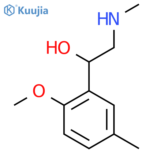 1-(2-methoxy-5-methylphenyl)-2-(methylamino)ethan-1-ol structure