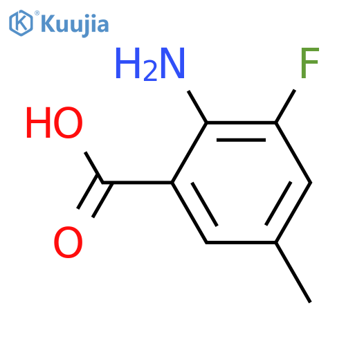 2-amino-3-fluoro-5-methylbenzoic acid structure